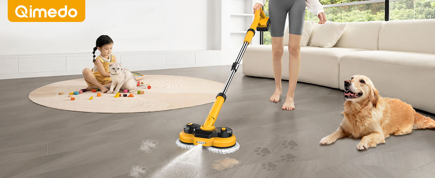 6000mAh Battery cordless electric mop