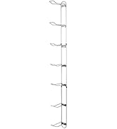 Knape & Vogt John Sterling Sports Rack for Garage, 7-Ball Capacity, Alloy Steel, Silver, 63-1/8