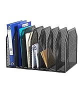 FANXIYQ Metal 7-Section File Folder Organizer for Desk