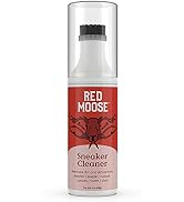 RED MOOSE Shoe and Sneaker Cleaner - 4 oz Foaming Stain Remover with Scrub Brush
