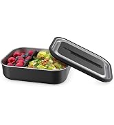Bentgo MicroSteel Leak-Proof Lunch Box - Microwave-Safe, Oven-Safe, Bento-Style Container with Re...