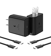 45W Samsung Charger 2 Pack Super Fast Charger Type C for Samsung Galaxy S23 Ultra Charger S22 Ult...