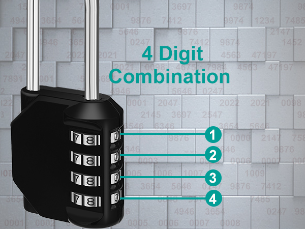 4 digit combination locks locker code padlock number padlock combo padlock dial resettable