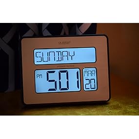 C86279, lacrosse, la crosse technology, digital, clock, time, backlight, atomic, seniors, gift