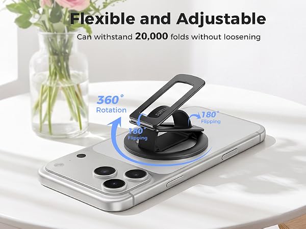 Flexible and Adjustable Can withstand 20,000 folds without loosening
