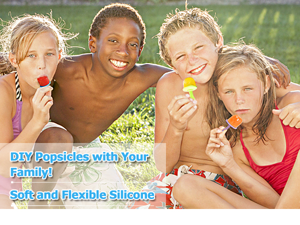 Press bottom to simply pull out perfectly formed Popsicles. Easy release without effort.