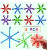 8 pcs Fidget Spinner, Pop Tubes Fidget Toys for Kids with Autism Party Favors Goodie Bag Birthday...