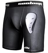 COOLOMG Mens Compression Shorts with Cup Athletic Sliding Underwear for Baseball Football MMA Lac...