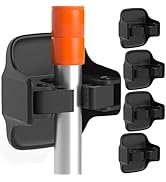 reliahom 5 Pack Broom Holder Wall Mount Mop Grippers No Drilling Self Adhesive Anti-Slip Mop Hand...
