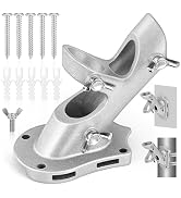 Flag Pole Holder, Anovo Flag Pole Brackets Mount Outside House Heavy-Duty Aluminum Metal Rust Pro...