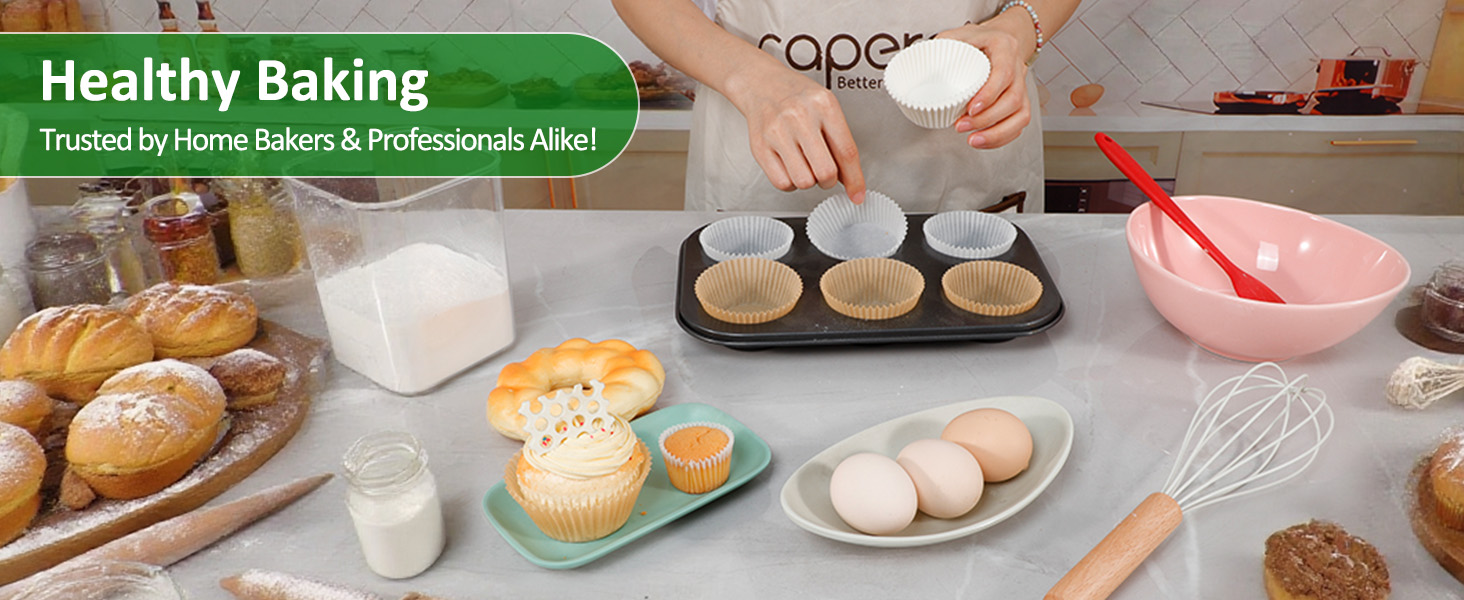 white baking cups