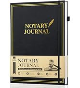 WEMATE Notary Journal Log Book with 480 Record Entries, 12?x8.5? Hardcover Notary Book - 120gsm T...