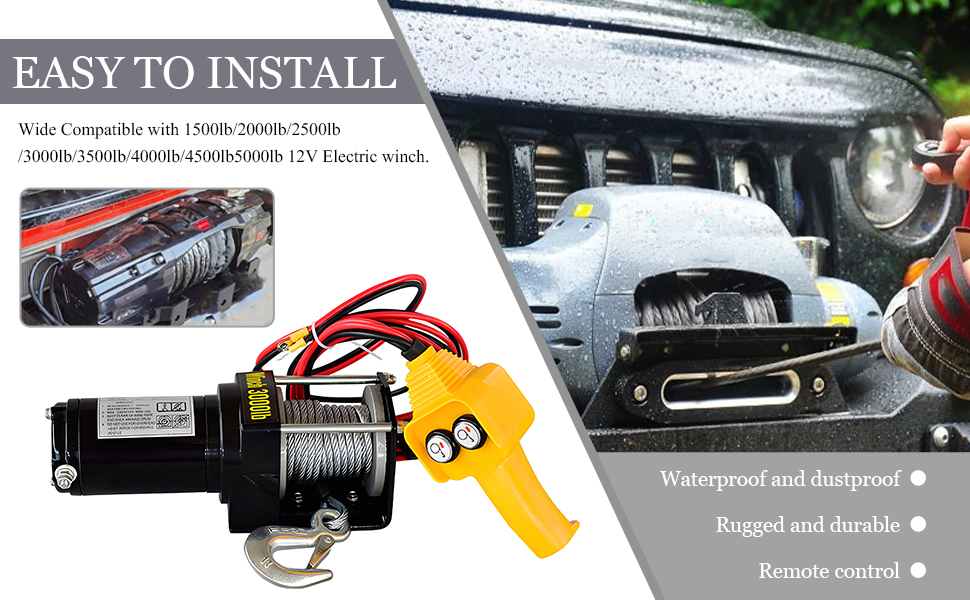 It is compatible with a variety of winches and supports load sizes from 1,500 lbs. to 5,000 lbs.
