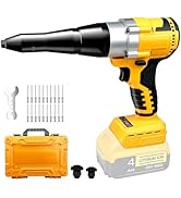 Funnywhale Cordless Rivet Gun Compatible with Dewalt 20V Max Battery(No Battery) Electric Rivet G...
