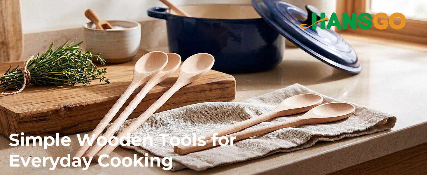 Long Wooden Spoons