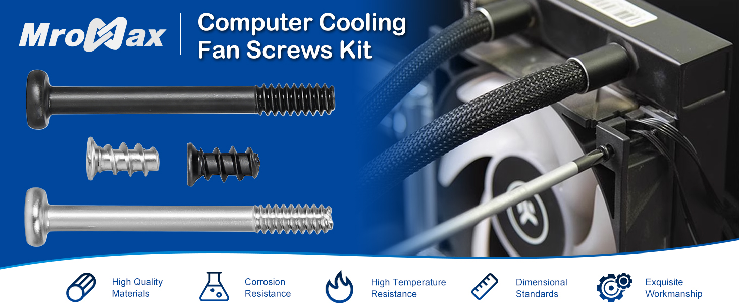 Computer Cooling Fan Screws Kit