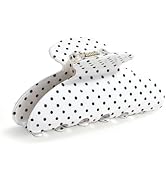 Polka Dot Hair Claw Clip for Women, Lightweight Acrylic Non-Slip Jaw Clip, Medium Strong Hold for...