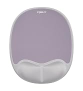 Ergoevol Ergonomic Mouse Pad with Skin-Friendly Lycra Memory Foam Wrist Rest, Easy-to-Clean Smoot...