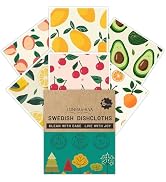 Swedish Dishcloths for Kitchen 6 Pack, Reusable Paper Towels Super Absorbent, Biodegradable Quick...