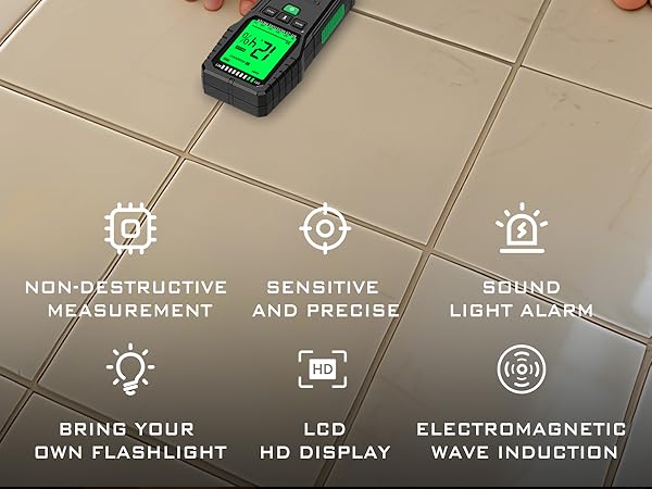 Wood and wall moisture detector