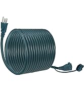 25FT Long Outdoor Extension Cord - 14AWG Green Outside Grounded SJTW 3Prong Power Extension Cord....