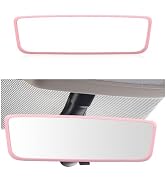 Gasedin Rear View Mirror Protector Frame, Soft Silicone Auto Rear View Mirror Protective Cover, R...