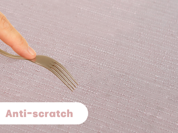 Light pink tablecloth
