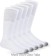 Fruit of the Loom Men’s Work Gear Cushioned Crew Socks 10 Pair
