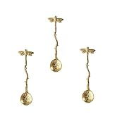 3 Pcs Gold Retro Dragonfly Spoon Coffee Spoon Teaspoon Stainless Steel Tableware Creative Sugar T...