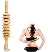 Wood Therapy Massage Tools,Wooden Massager Stick Roller Lymphatic Drainage Tool,Maderoterapia Kit...
