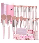 MAANGE Makeup Brush Set 51 PCS Professional Makeup Brushes for Foundation Powder Concealers Eye s...