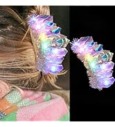 Brinie Light Up Hair Clip Claw LED Rave Hair Claw Tinsel Glitter Hair Clamp Daily Gift Party Hair...