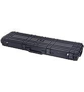 MIEJIA Portable Waterproof All Weather Rifle Hard Case with Rolling Wheels,Foam Inserted, Elegant...