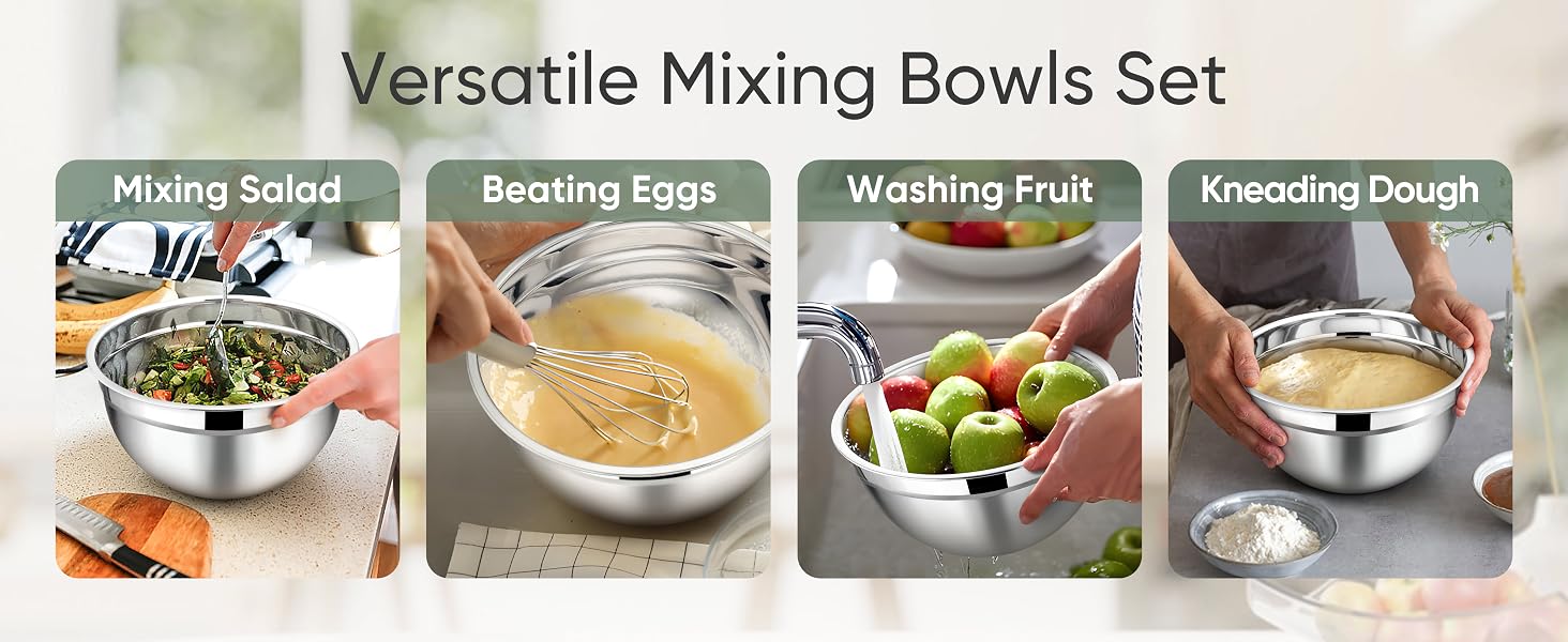 Khaki Mixing Bowls