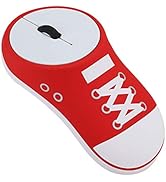 Wireless Mouse, 2.4GHz Cute Shoes Shaped Computer Mouse, 1200DPI Silent Automatic Sleep Portable ...