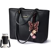 LOVEVOOK Tote Bags for Women,Top Handle Satchel Purses Handbag Shoulder Bag | Butterfly Pendant,W...