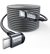 JSAUX 60W USB C to USB C Cable, 10FT Right Angle USBC to USBC Fast Charging Cord Compatible with ...