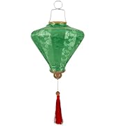 OSALADI Vietnamese Fabric Lantern Decor Unique Hanging Water for Weddings Festivals and Garden Pa...