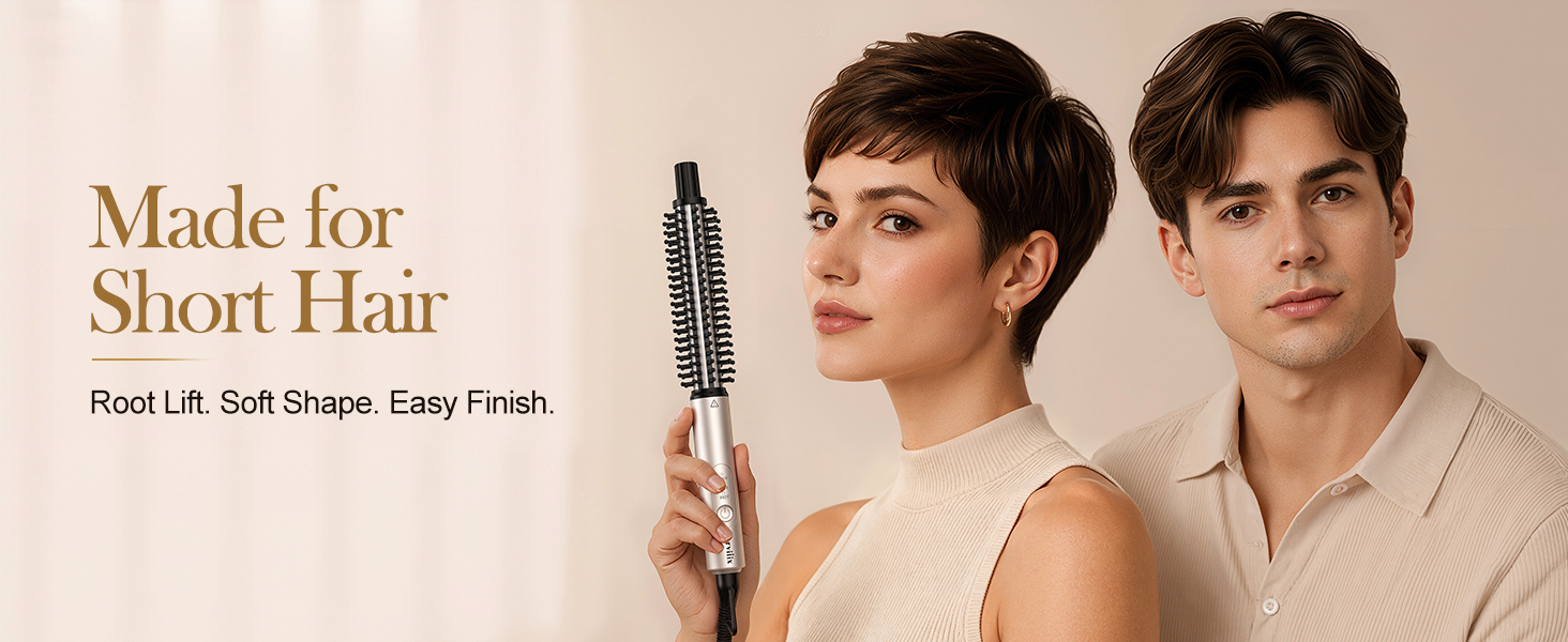 curling brush for short hair