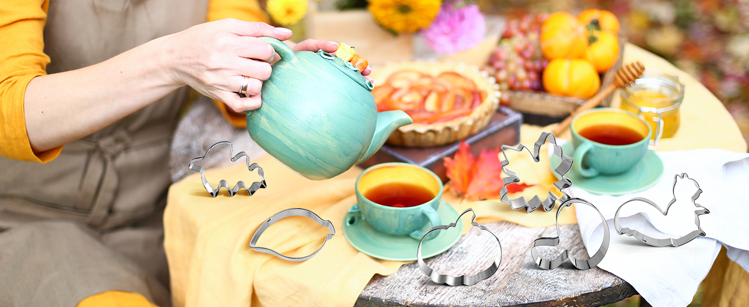 9 Pieces Fall Cookie Cutters Set