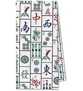 ChissNook Mahjong Gifts for Women, Mah Jong Themed Decorative Kitchen Dish Towels, Mahjong Access...