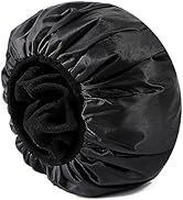 Years calm Terry Lined Shower Cap for Women Reusable, Extra Large Waterproof Shower Caps, All Lon...