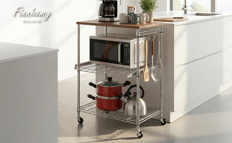 microwave cart