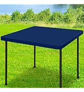 Moosfor Spandex Square Table Cloth, Elastic Fitted Tablecloths for Picnic, Stretch Washable Patio...