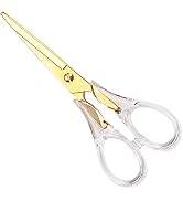 Acrylic Scissors,Stylish Scissors, Stainless Steel Scissors with Clear Acrylic Handle, Stationery...