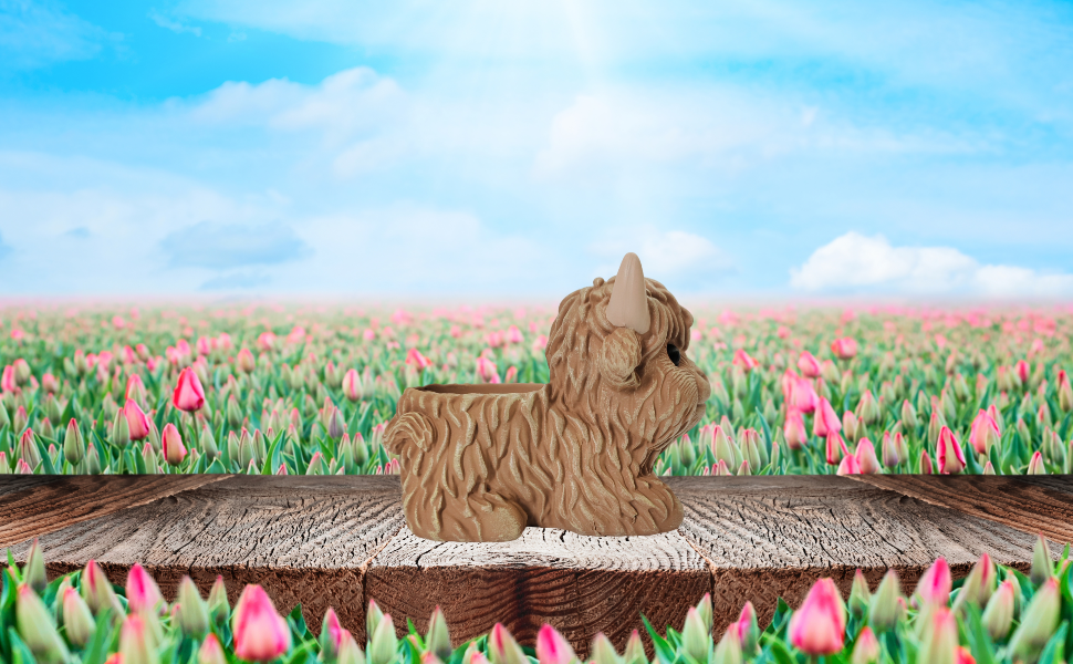 Highland cow planter B