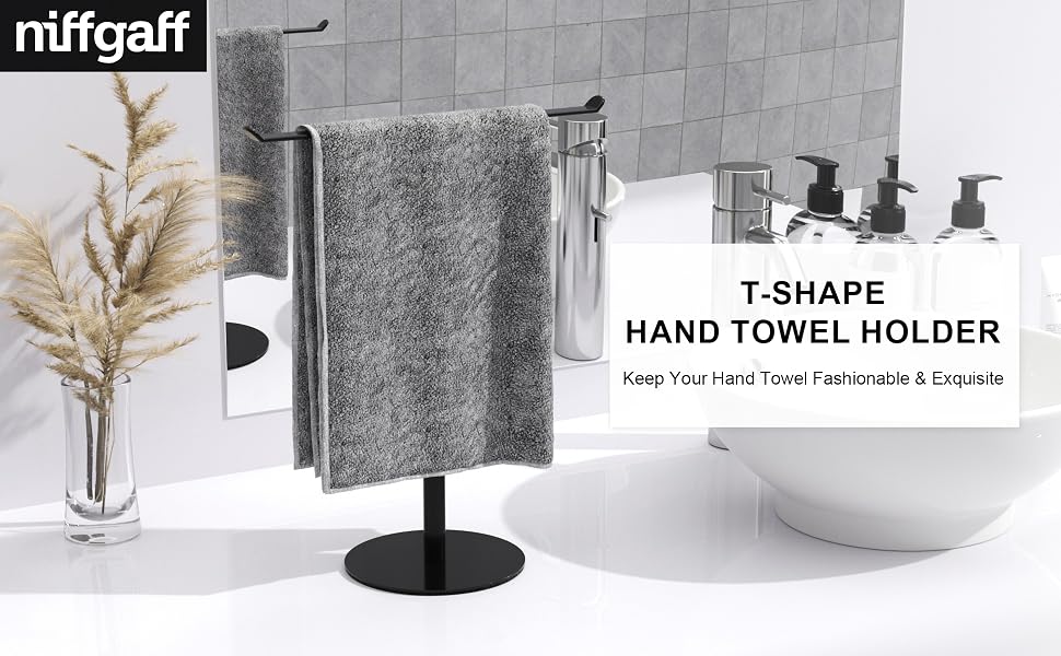 T-SHAPE HAND TOWEL HOLDER for bathroom