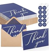 Thank You Cards with Envelopes, 50 Pack 4x6 Inch Thank You Cards Bulk Blank Notes Card with Envel...