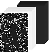 300 Sheets Mixed Cardstock Paper 8.5 x 11 Inch, Black&White Card Stock Paper,180gsm/65lb Thick Ca...