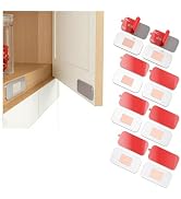 8 Pack Magnetic Cabinet Door Catch, No Drill Ultra Thin Cabinet Magnets for Closure, 15 lbs Stron...